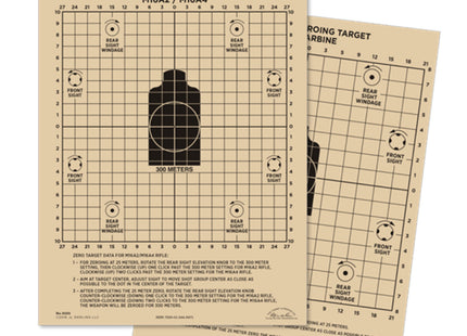 RITE IN THE RAIN: 25m Zeroing Target - M16A2, M16A4, M4 Carbine