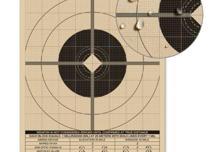 RITE IN THE RAIN: 25 Meter MIL Target