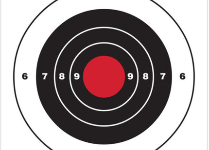 BIRCHWOOD CASEY: Eze-Scorer 8 Inch Bull's-Eye Target, 26 Targets